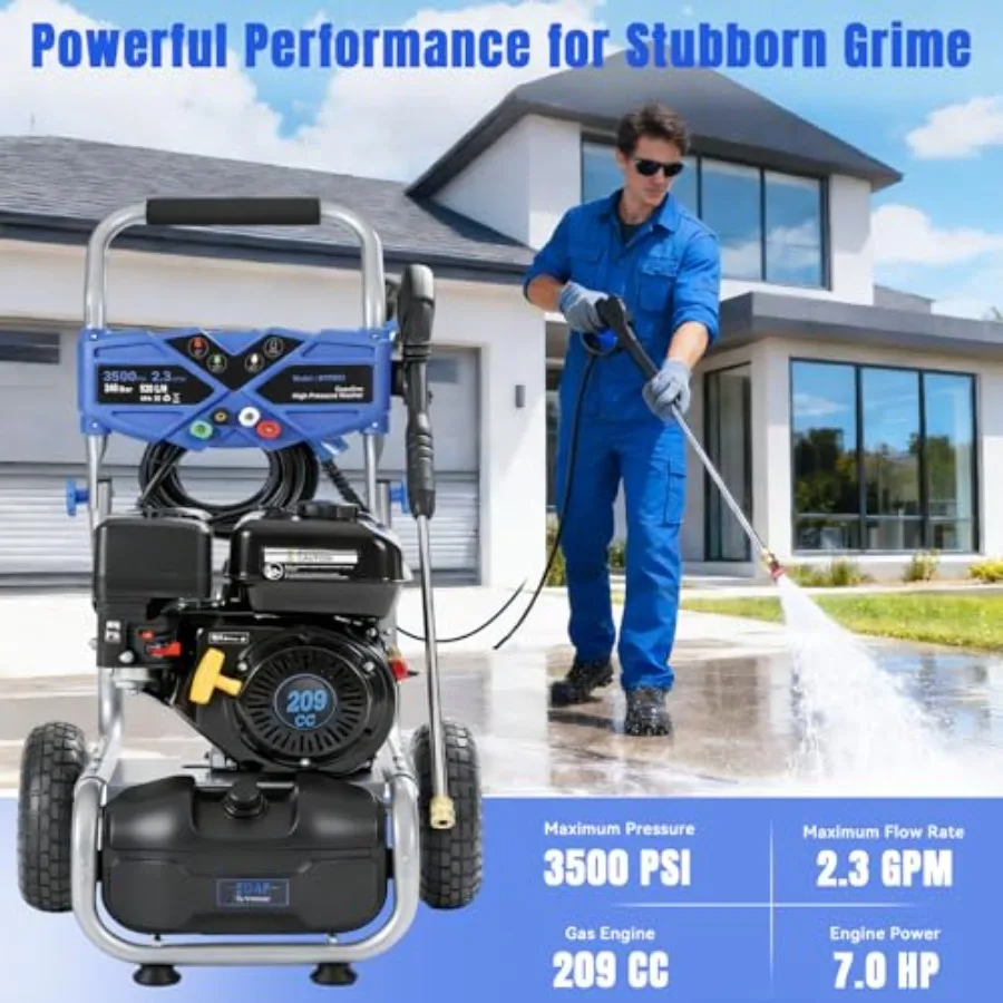 3500 PSI Gas Pressure Washer 2