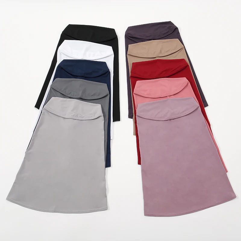 Instant Hemp Muslim Hijab Scarf Abaya Turban for Woman Islamic Women Head Wrap Ready to Wear Hijabs Pinless Neck Cover Turbans - Image 2