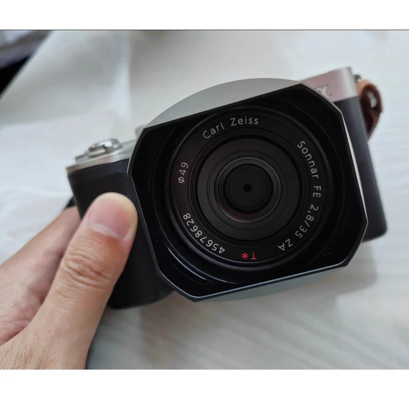 Square Metal Len Hood fit for Sony Carl Zeiss Sonnar FE 2.8/35