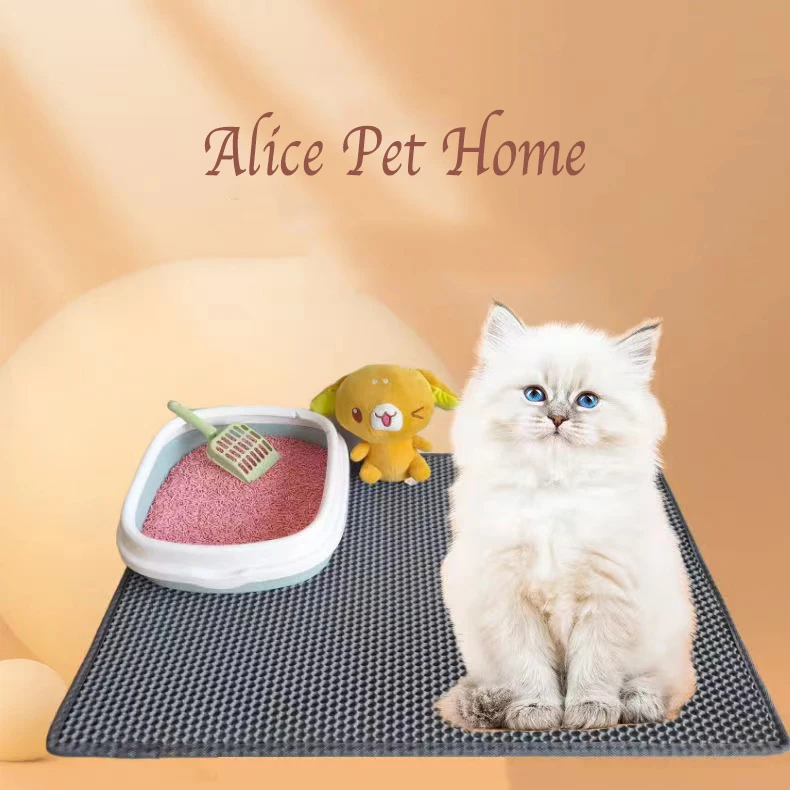 Fold Double Layer Pet Cat Lettiera Mat Filtri Impermeabili Pad Antiscivolo Keep Bed House Clean Lating Kitten Sandbox Cama Para