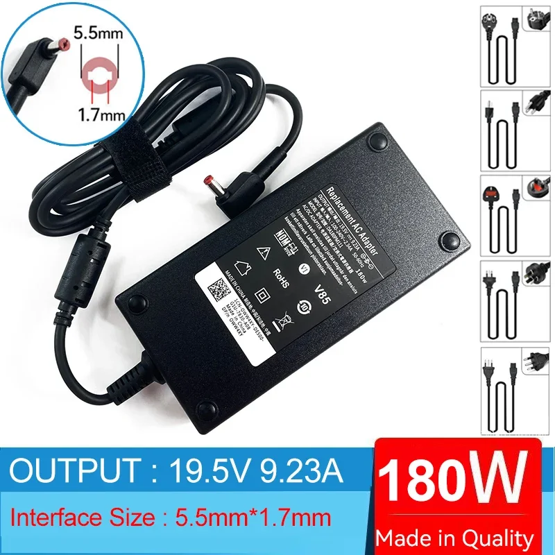 Carregador Adaptador ac para Laptop Acer X-predator Helios 300 Ph31752 Ph317-53 Ph317-54 G3-572 Ph315-53 Ph315-54 19.5v 9.23a