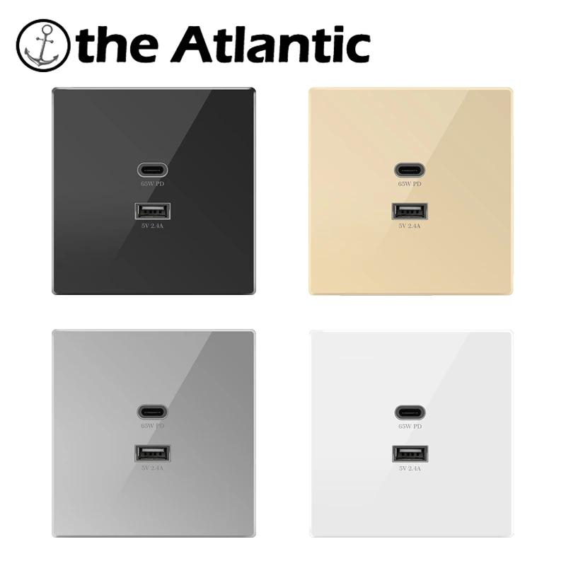 TemperedGlassUniversalPhoneWallSocketQuickchargeWallUSBTypeC