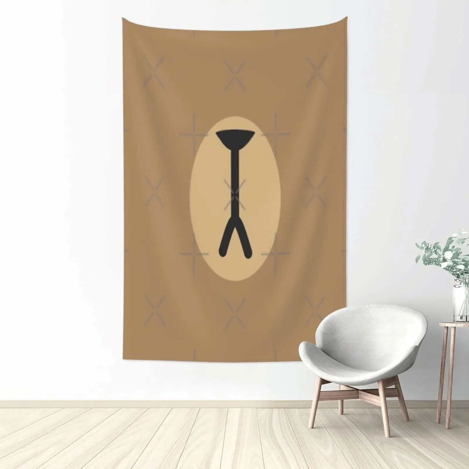 Orso Mocha E Orsetto Di Latte Per Arazzo Verticale Per La Decorazione Della Parete Di Casa