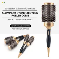 Peigne antistatique pour salon de coiffure, coiffure et curling, barbier, support pour femmes, brosse à cheveux bouclés, outil de coiffage 1