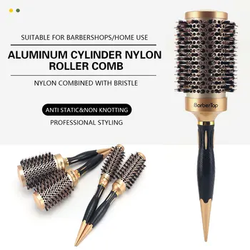 Salon parrucchiere antistatico parrucchiere e Curling Styling barbiere pettine per capelli donna spazzola per capelli ricci bagnati per strumento di Styling