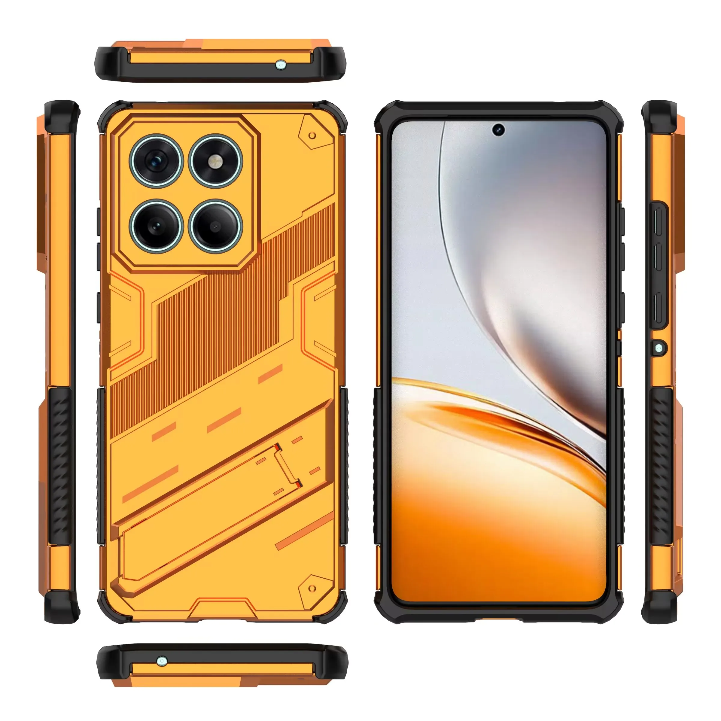 Senior Heavy Duty Armor Phone Case with Kickstand and Shockproof Hard Back Cover