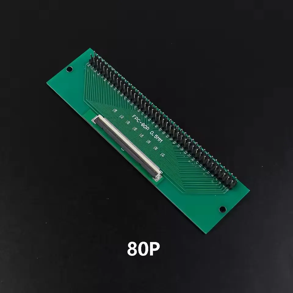 1PCS FFC/FPC conversion board 0.5mm connector to 2.54MM double row bent pins 4/10/14/15/16/22/26/30/32/36/42/45/60/64/68/80/96P