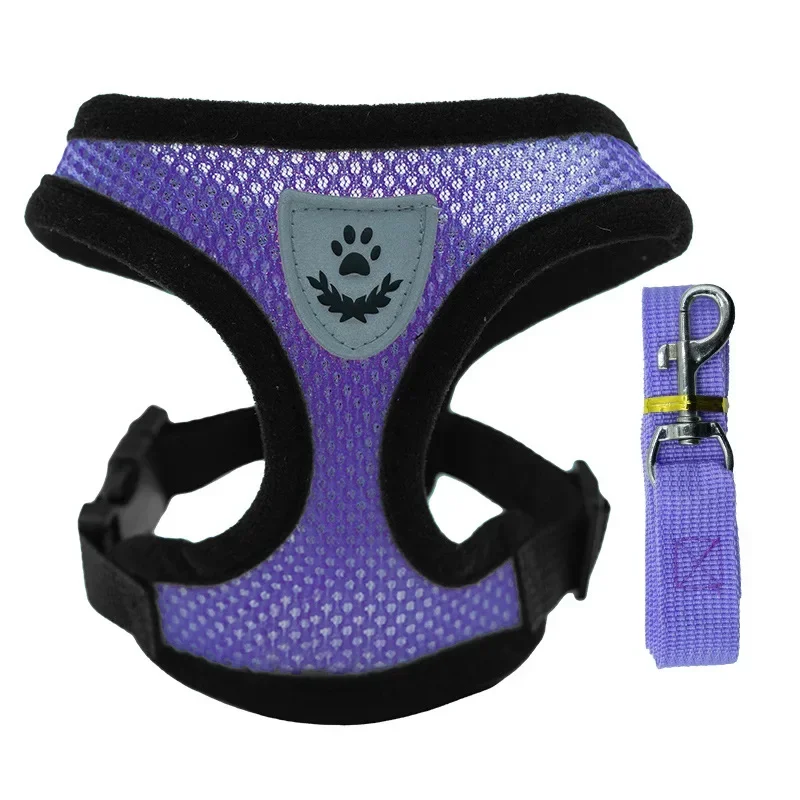 thumbnail image 1 of Arnés para gatos y mascotas, correa de malla ajustable para caminar, chaleco para cachorros, poliéster, transpirable, accesorios para gatitos, para perros pequeños y medianos, 1 of 5