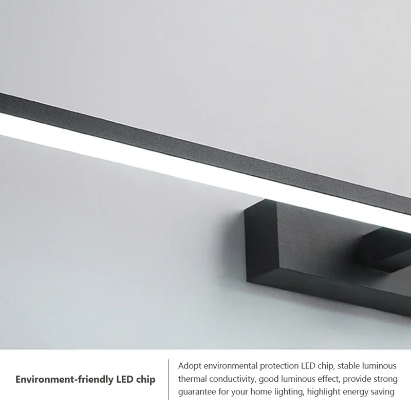 Modern LED Wall Light Bathroom Hardwares Wall Lamp Three Colors Lights Aluminum Led Bathroom Bath Mirror Line Lamp Make Up light led wall light