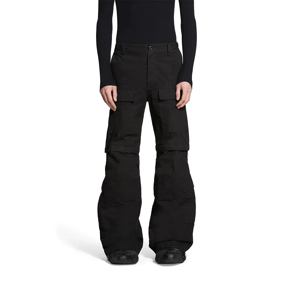 

NIGO Men's All Season Black Cotton Loose Fit Flared Casual Work Pants Ngvp #nigo6985