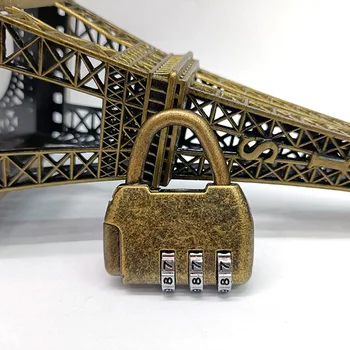 โครงกระดูกกระเป๋าเดินทางชุดค่าผสมล็อคแบบพกพา TSA ได้รับการอนุมัติ Kabel Pengaman กระเป๋าเดินทางล็อคคีย์ผสม Gembok KATA Sandi กุญแจ 7