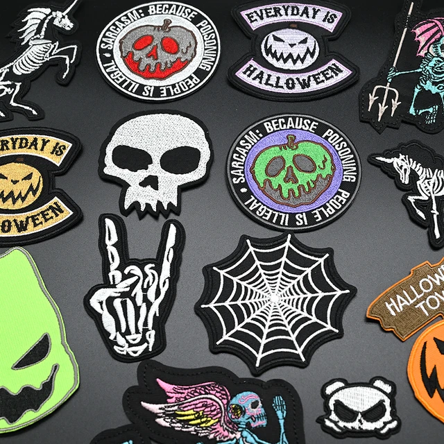 Halloween Patches Clothes, Iron-on Embroidery Patch