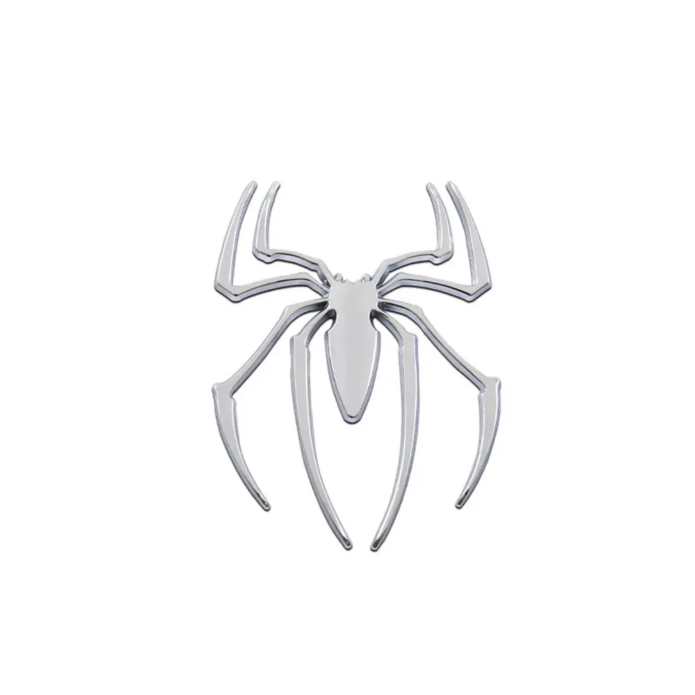 3D Metal Spider Car Logo Chrome Badge - Stylish Auto Exterior Decoration