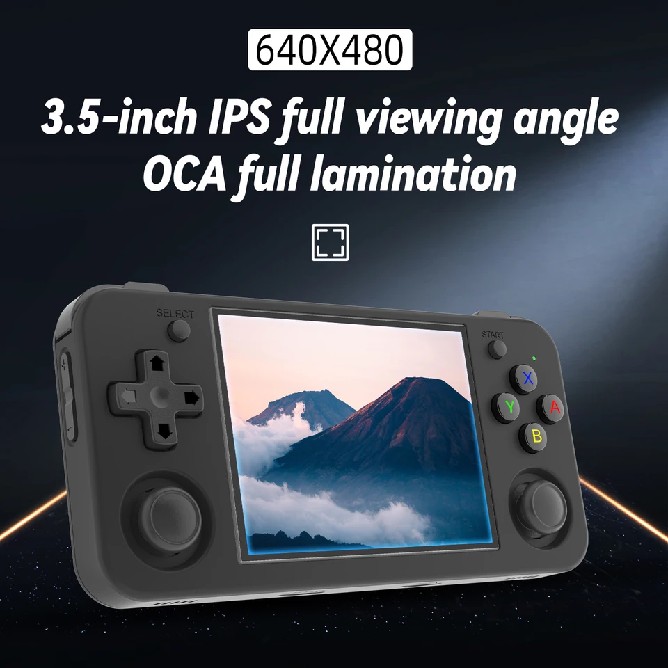 Anbernic RG35XX H Console portatile a 64 bit per videogiochi con schermo IPS da 3,5 pollici 640*480, lettore di giochi retrò da 3300 mAh_voghion.com