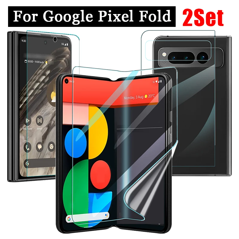 Per Google Pixel Fold Full Cover Screen Safety Hydrogel Film Per Google Pixel Fold Screen Protector Anti Scratch Fingerprint