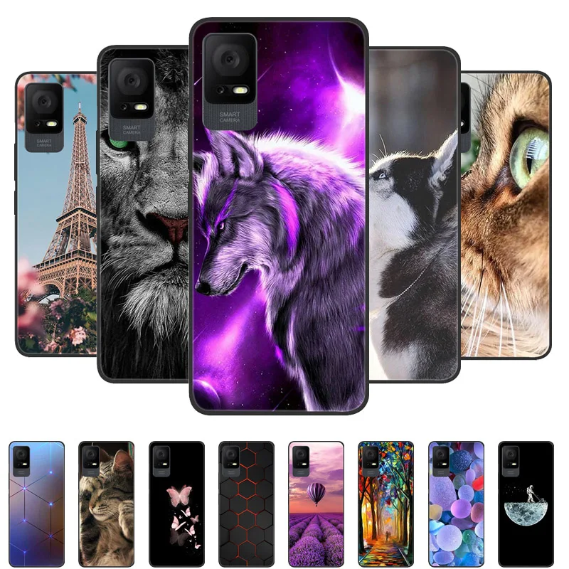 Black Silicone TPU Phone Cover with Soft Bumper Protection