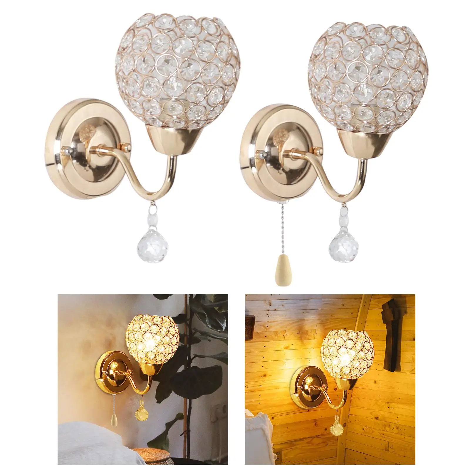 Modern Sconce Gold Wall Mount Lamp for Home Decor Aisle Hallway