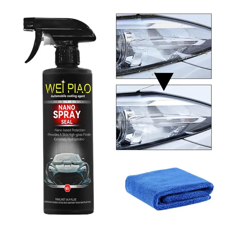 

500ml Nano Crystal Spray Coating Agent for Car Protective Heat Resistant Long Lasting Car Maintenance Supplies for Automotive