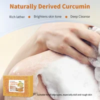 Savon au citron, curcuma et acide kojique 100g, soin éclaircissant pour la peau, barre de beauté blanchissante naturelle pour le nettoyage du visage et l'hygiène corporelle 3