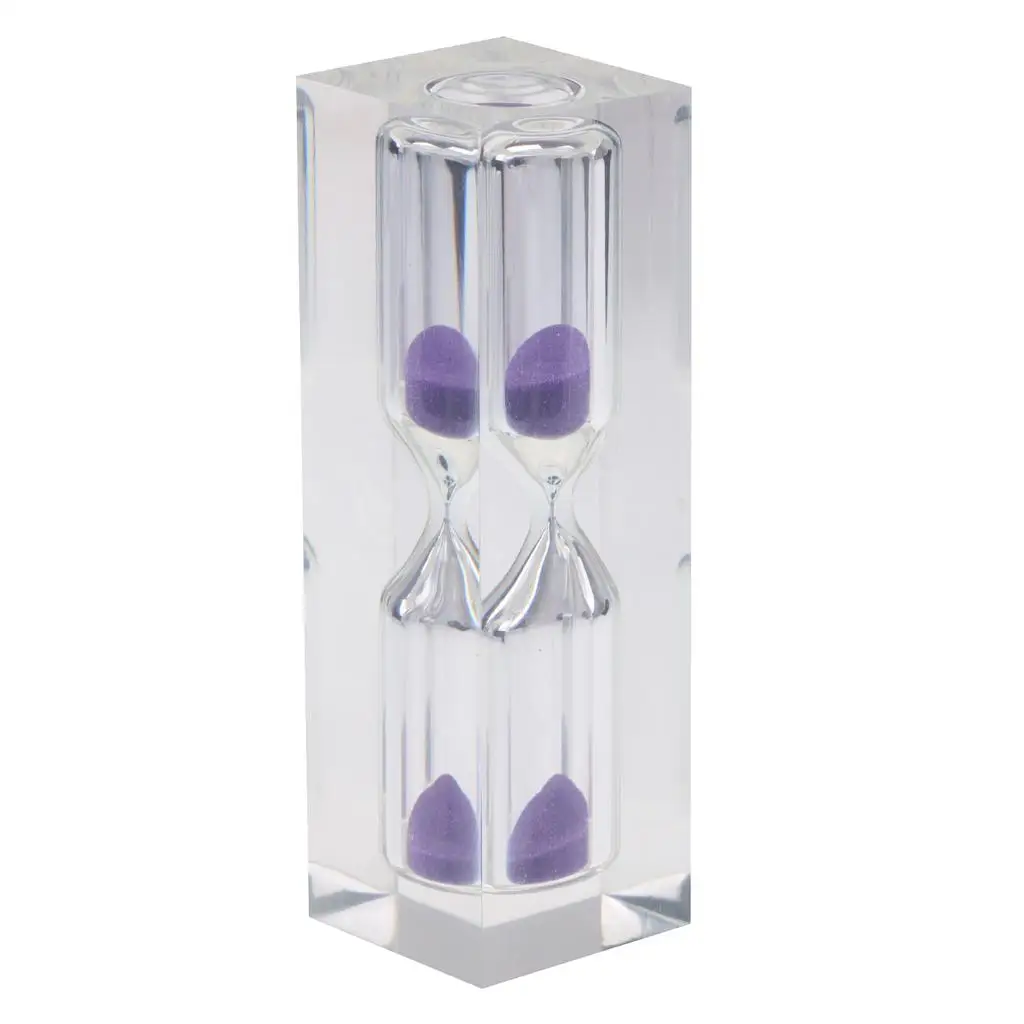 Clear Acrylic Sandglass 3 Mins Hourglass Sand Egg Timer Clock Home Decor Gifts 2