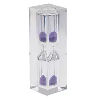 Clear Acrylic Sandglass 3 Mins Hourglass Sand Egg Timer Clock Home Decor Gifts 2