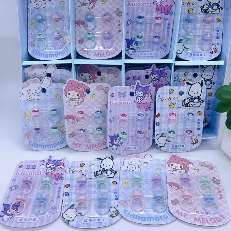 

32 шт./набор, детские игрушки-котики с мультяшными кольцами