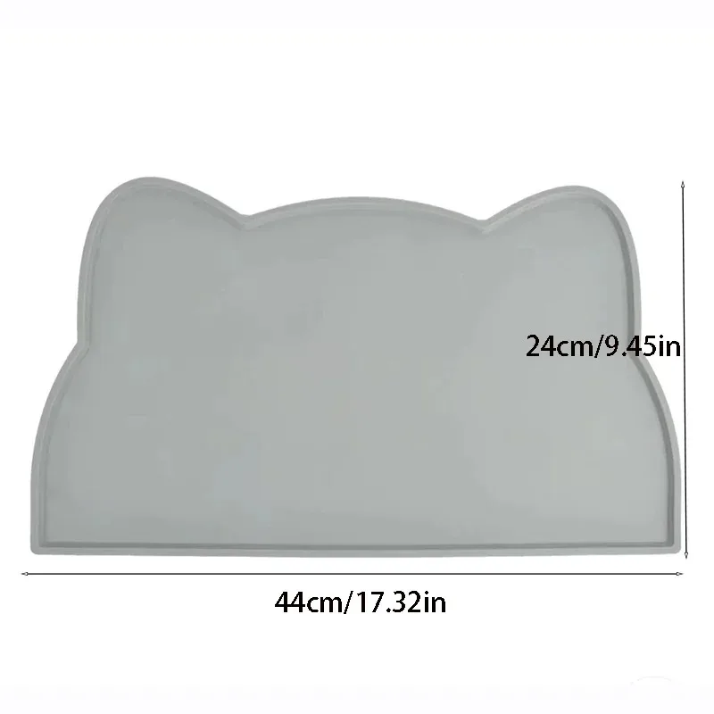 Pet Silicone Food Mat Waterproof, Anti-slip, Dirty, Washable and Easy to Clean, Universal Tableware Mat for Cats and Dogs.