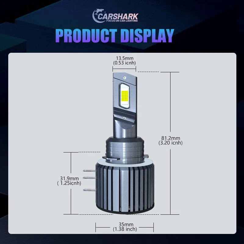 Carshark H15 LED Bulbs Canbus No Error 80W 20000LM Car Lights For Audi Mercedes Benz BMW Volkswagen Golf Daytime Running Lights led car lights led bulbs led car headlights
