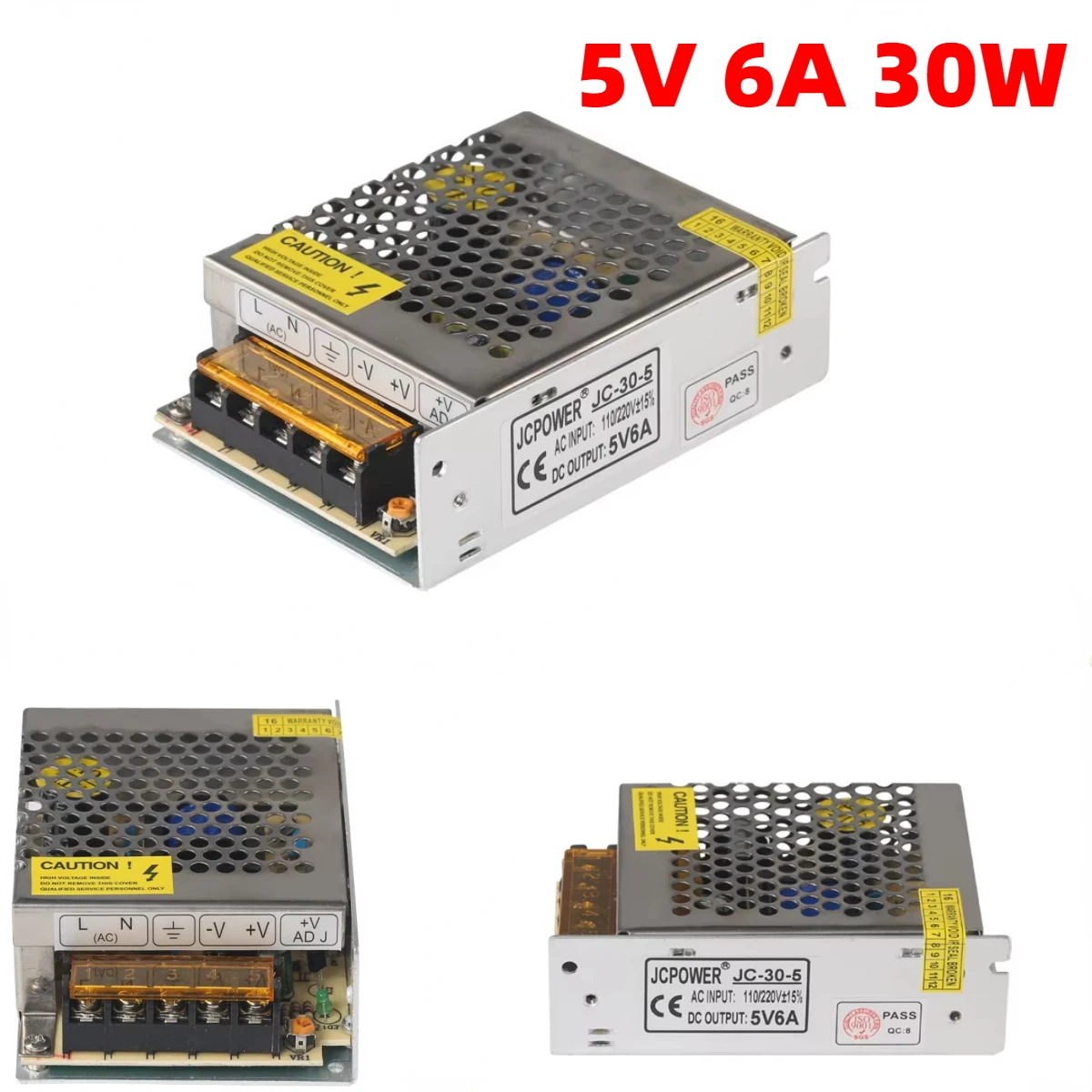 Best 5V 6A 30W Switching Power Supply Driver AC 110-240V Input to DC 5V Lighting Transformer for LED Strip Light/ Modules Lamp