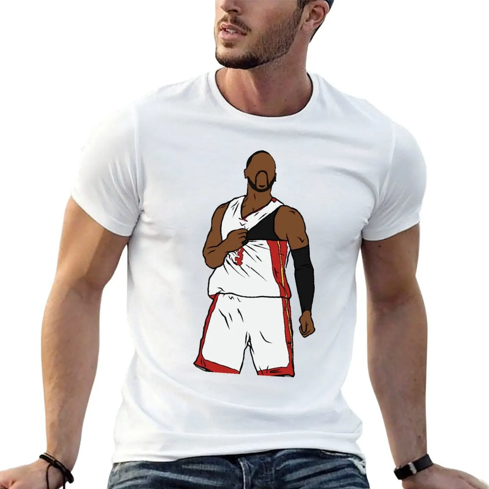 Dwyaneer E Wade D-Wade Wow 2023 Basket Stars (26) T-Shirt Girocollo Sport Cool T-Shirt Divertente Grafica Fitness Taglia Usa
