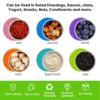 6Pcs 50ml Salad Container Box Stainless Steel Condiment Containers Leak-Proof Mini Sauce Cup for Lunch Box Picnic Travel Work 3
