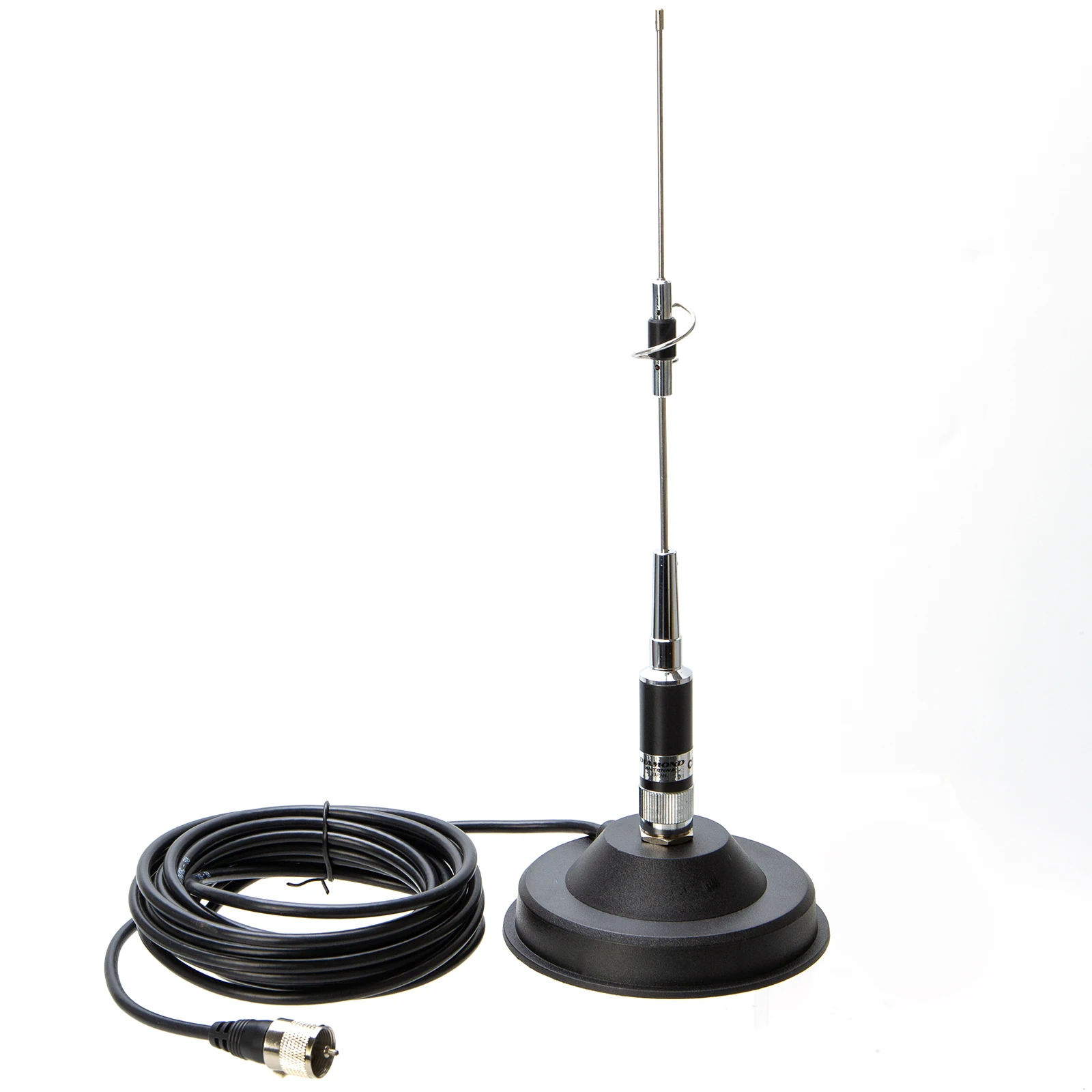 CR-77 144/430Mhz Wide Band Antenna with PL259 5M UHF Male Car Mobile Antenna Coax Cable 12CM Big Magnetic Mount Base For ham nb 120 12cm nmo mount magnetic base with 5m pl 259 rg 58 coaxial cable for qyt tyt car mobile radio antenna mount