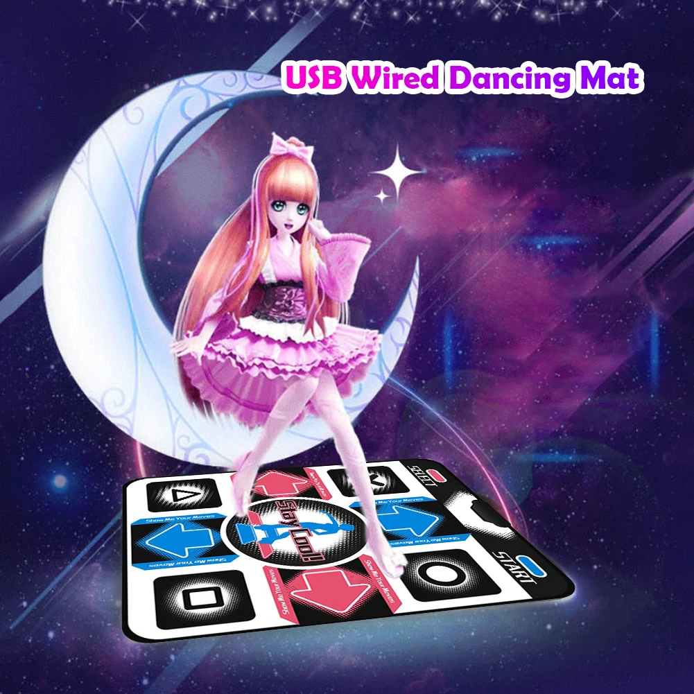 USB Dance Mat Dancing Pad Step Foot Blanket for PC Laptop Video Game Family Sports Motion Sensing Game Non-Slip Dance Mat dance mats