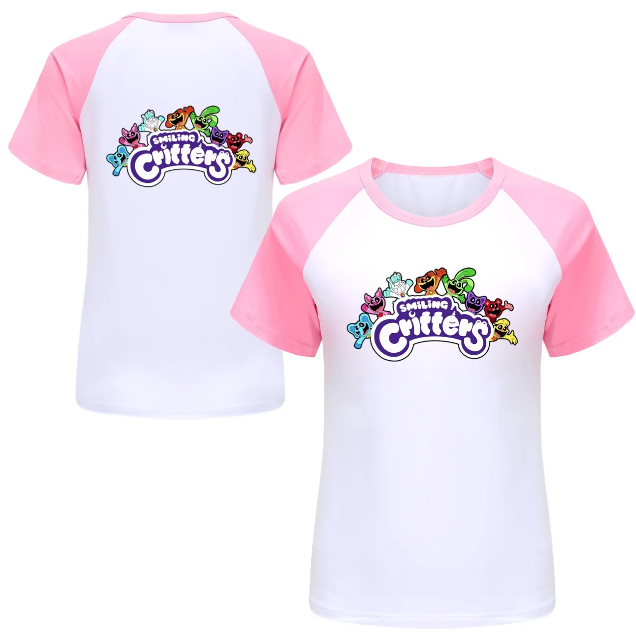 2024 New Game Smiling Critters Tshirts Boys Cat Nap T-shirt Kids Summer Clothes Baby Girls Short Sleeve Tops Children's Clothing