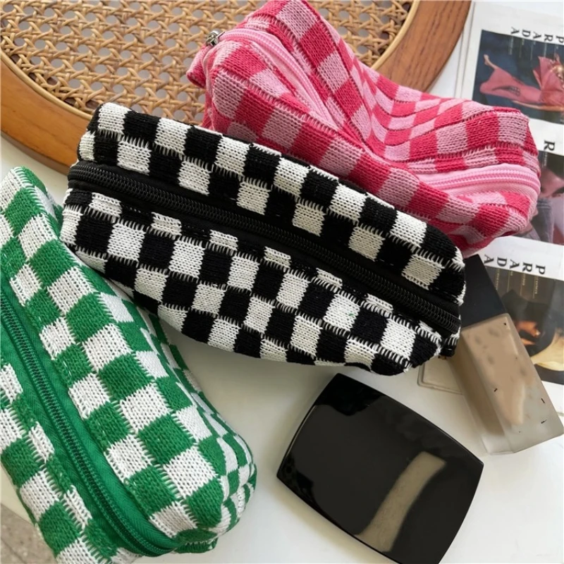 Borsa per cosmetici Borsa per trucco Custodia per trucco da viaggio portatile Astuccio per matite carino Borsa da toilette da donna per ragazze che viaggiano - immagine 3