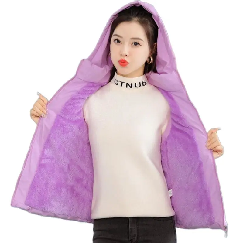 

Woman Jacket Vest Down Cotton Vest Women's Autumn Winter Loose Sleeveless Jacket Padded Waistcoat Chaleco Mujer A1094