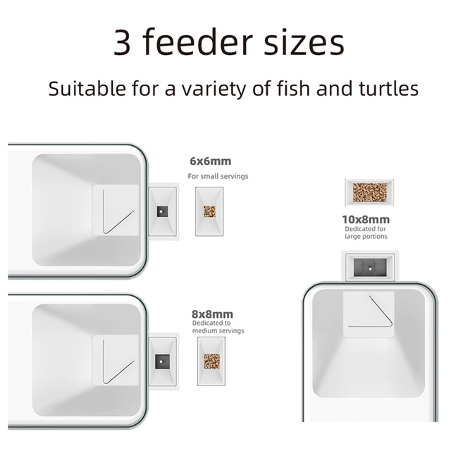 WiFi Smart Automatic Feeder Aquarium Goldfish Timing Feeder 100ML Large Capacity APP Control Feeding Records Remind Fish Feeder 5