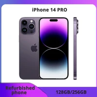 iPhone 14 Pro 128/256GB ROM, écran OLED 6,1", Face ID, NFC, processeur A15, smartphone débloqué, emballage officiel 1