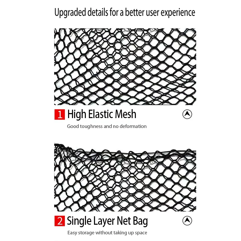 Car Trunk Storage Net For Hyundai Santa Fe MX5 2024 2025 2026 Nylon Mesh Rear Trunk Organizer Elastic String Bag Car Accessories