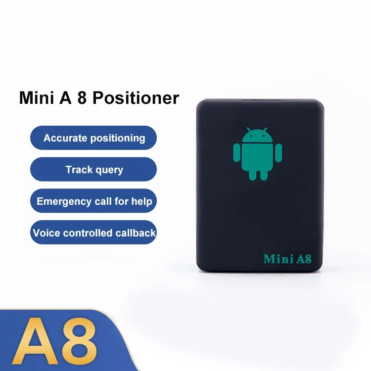 Portable GPS tracker smart mini A8 global locator vehicle bike car GSM/GPRS/GPS tracker kids family pet tracking GPS