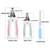 Professional Pet Nail Clipper Stainless Steel Dog Cat Nail Clippers Multifunctional Teddy Cat Stainless Steel Grooming Scissors 2