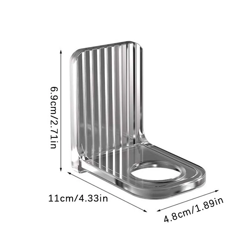 Light Luxury Shower Gel Bottle Rack Adjustable Shampoo Bottle Holder Hand Soap Dispenser Hook Wall Mounted Free Punching 6