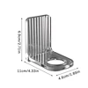 Light Luxury Shower Gel Bottle Rack Adjustable Shampoo Bottle Holder Hand Soap Dispenser Hook Wall Mounted Free Punching 6