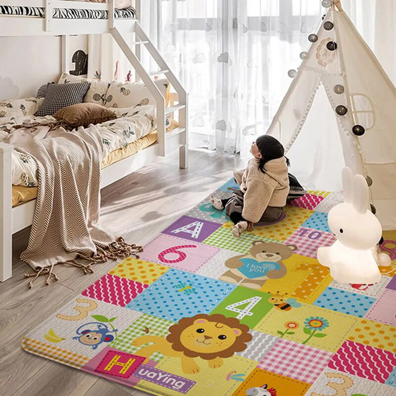 Children's crawling mat environmental protection baby crawling mat living room thickened floor mat moisture-proof baby play mat outdoor camping darling jacquard table blanket cloth thickened moisture proof mat rectangular cotton tablecloth