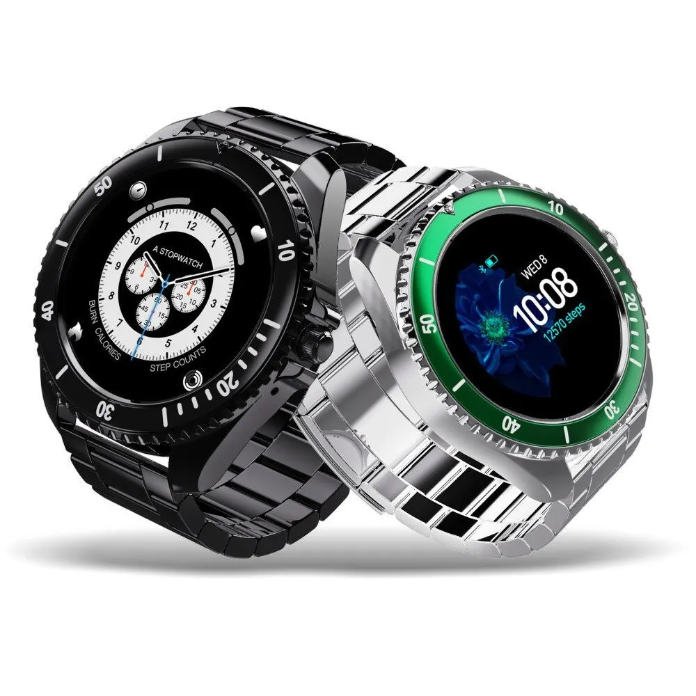 

Newly Z27 smart watch stainless steel 1.54" display bluetooth call heart rate blood pressure fitness tracker For Android IOS