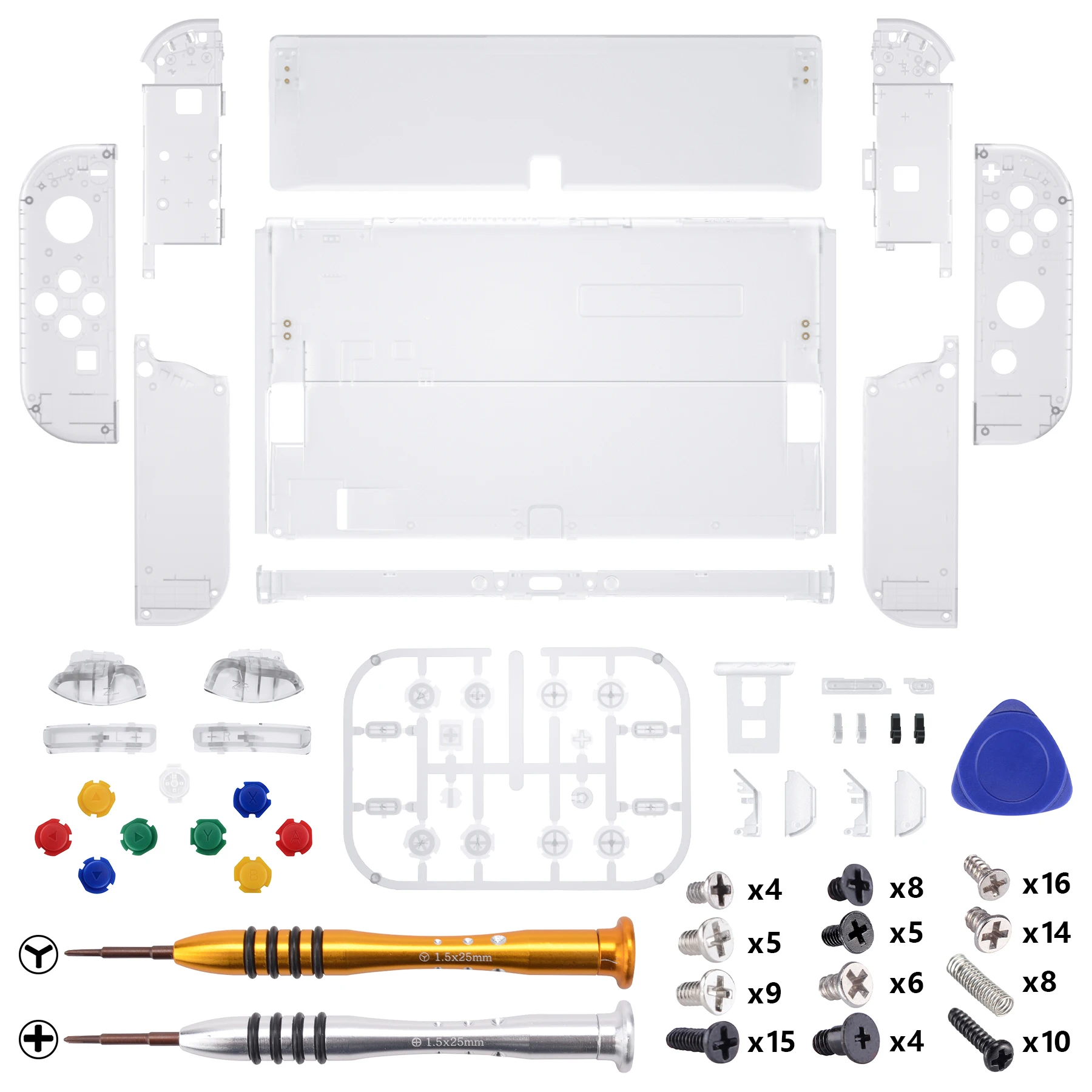 k*e様 Nintendo Switch 本体 シェルカスタム eXtremeRate 任天堂スイッチ有機EL用カスタム交換フルセット