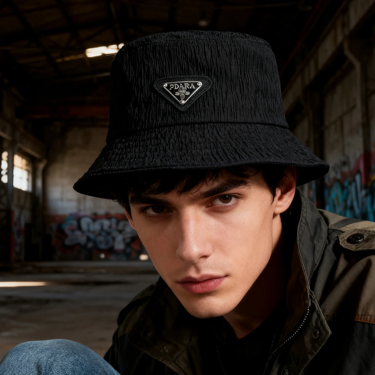 Japanese-Style Vintage Large-Brimmed Fisherman's Hat for Women, Artistic Pleated Bucket Hat for Outdoor Travel, Sports Sun Protection Hat for Men, Hiking