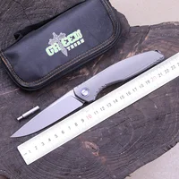 Green thorn Lee quick opening folding knife VG10 blade titanium alloy handle camping outdoor survival fruit EDC tool 1