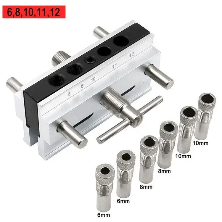 

Hole Punch Locator Punch Woodworking Drill Locator Aluminum Punch Locator Jig for Wood Dowel Hol