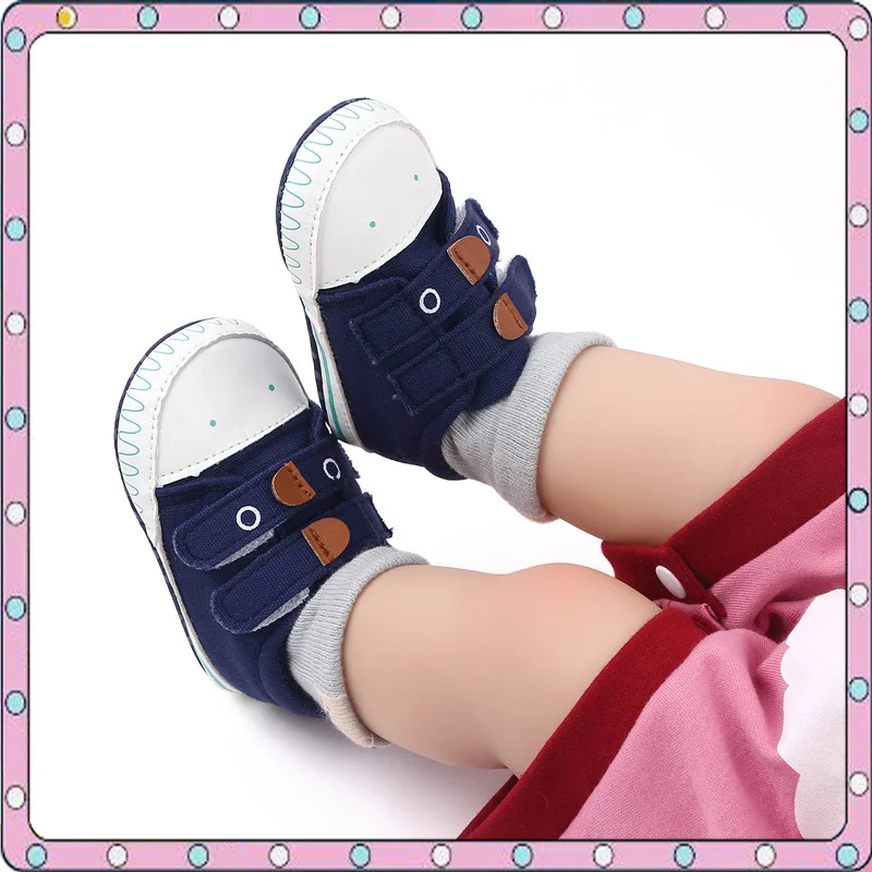 

Infant Babies Boys Girls Shoes Soft Sole Canvas Solid Footwear For Newborns Toddler Crib Moccasins Walker Anti-Slip Baby Shoes